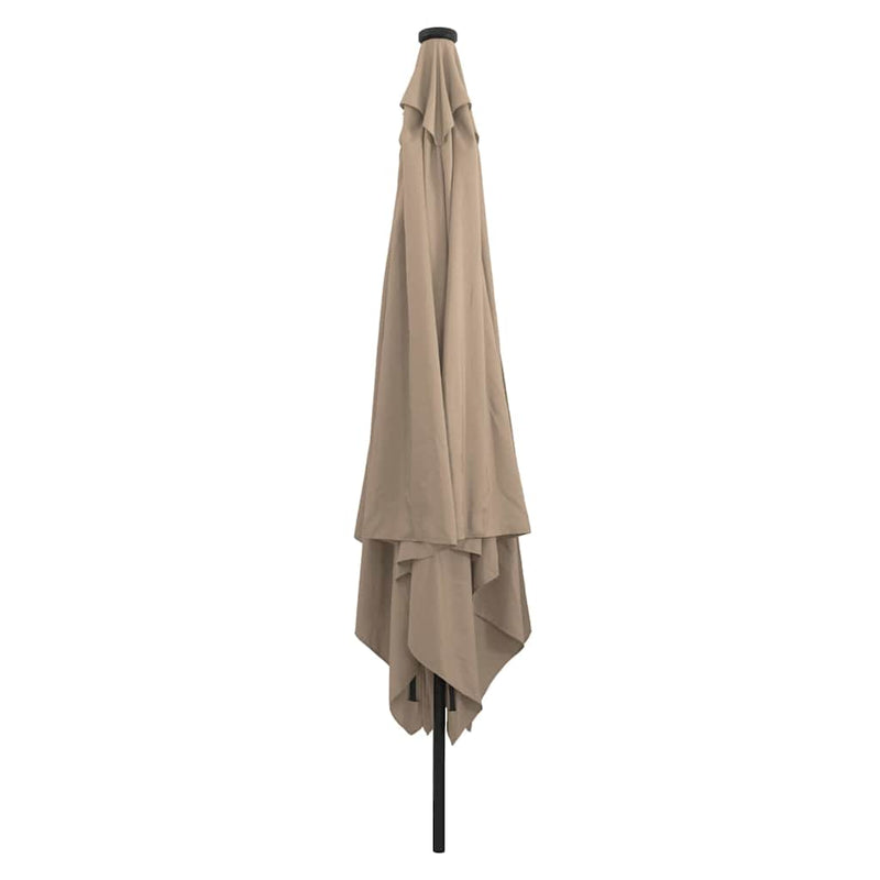 vidaXL Kerti napernyő Taupe és Fekete 295 x 295 x 245 cm