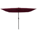 vidaXL Kerti napernyő Piros és Fekete 295 x 295 x 245 cm