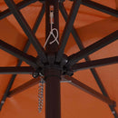 vidaXL Kerti napernyő Piros és Fekete 295 x 295 x 245 cm