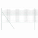 vidaXL Európai Kerítés Zöld 0,4 x 10 m PVC-bevonatú vas