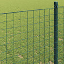 vidaXL Európai Kerítés Zöld 0,6 x 10 m PVC-bevonatú vas