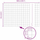 vidaXL Európai Kerítés Zöld 0,6 x 10 m PVC-bevonatú vas