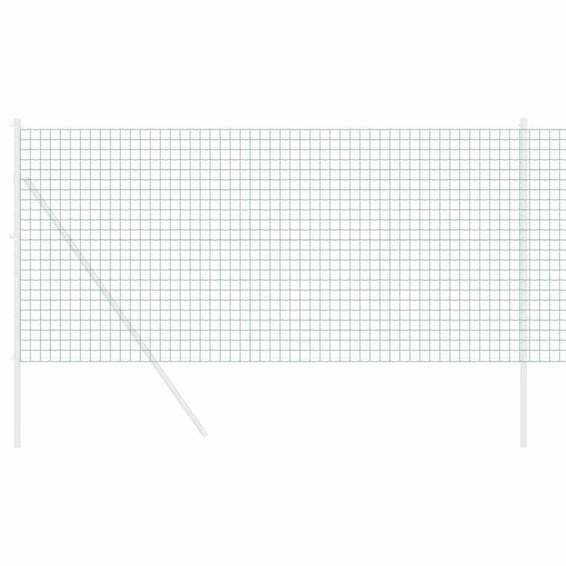 vidaXL Európai Kerítés Zöld 1 x 10 m PVC-bevonatú vas