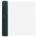 vidaXL Európai Kerítés Zöld 1,5 x 10 m PVC-bevonatú vas