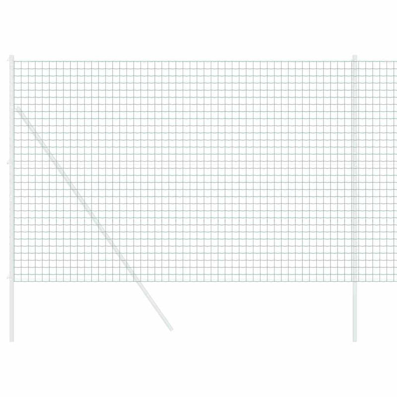 vidaXL Európai Kerítés Zöld 1.6 x 10 m PVC-bevonatú vas