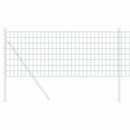 vidaXL Európai Kerítés Zöld 0,6 x 10 m PVC-bevonatú vas