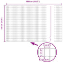 vidaXL Európai Kerítés Zöld 1.5 x 10 m PVC-bevonatú vas