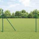 vidaXL Európai Kerítés Zöld 1,6 x 10 m PVC-bevonatú vas