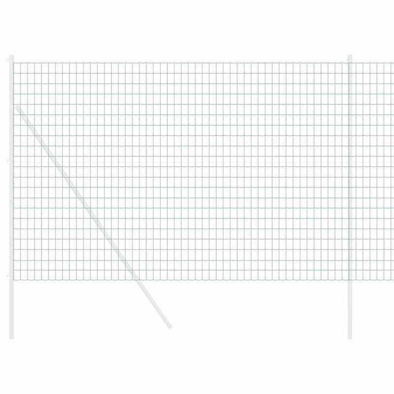 vidaXL Európai Kerítés Zöld 1.6 x 10 m PVC-bevonatú vas