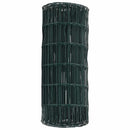 vidaXL Európai Kerítés Zöld 0,6 x 10 m PVC-bevonatú vas