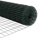 vidaXL Európai Kerítés Zöld 0,8 x 10 m PVC-bevonatú vas
