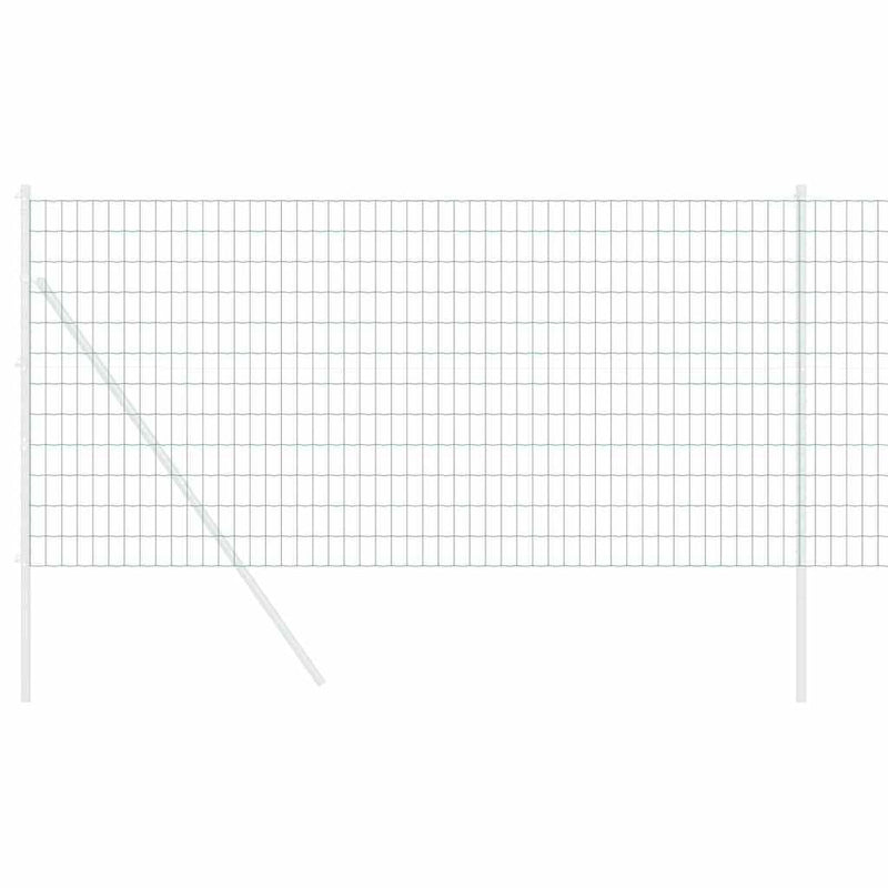 vidaXL Európai Kerítés Zöld 1.2 x 10 m PVC-bevonatú vas