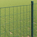vidaXL Európai Kerítés Zöld 1,5 x 10 m PVC-bevonatú vas