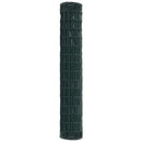 vidaXL Európai Kerítés Zöld 1.5 x 10 m PVC-bevonatú vas