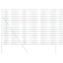 vidaXL Európai Kerítés Zöld 1,5 x 10 m PVC-bevonatú vas