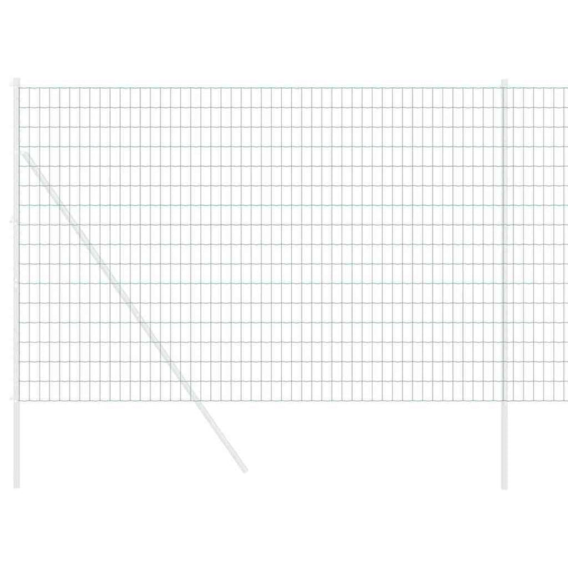 vidaXL Európai Kerítés Zöld 1.5 x 10 m PVC-bevonatú vas