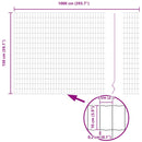 vidaXL Európai Kerítés Zöld 1.5 x 10 m PVC-bevonatú vas