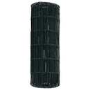 vidaXL Európai Kerítés Zöld 0,4 x 10 m PVC-bevonatú vas