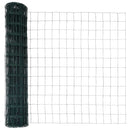 vidaXL Európai Kerítés Zöld 1 x 10 m PVC-bevonatú vas