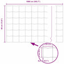 vidaXL Európai Kerítés Zöld 0,4 x 10 m PVC-bevonatú vas