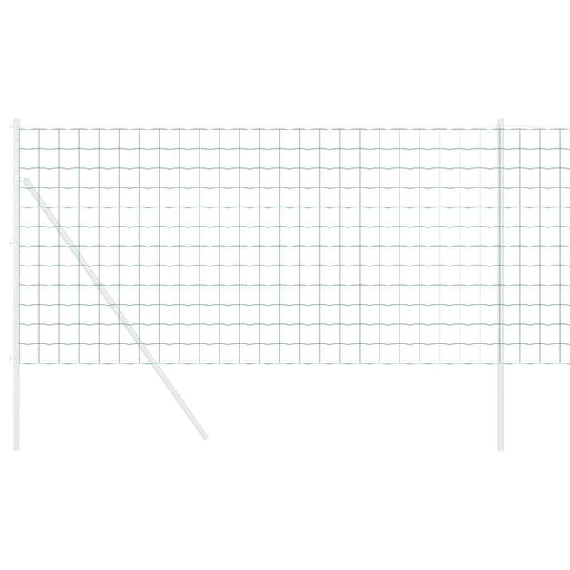 vidaXL Európai Kerítés Zöld 1.4 x 10 m PVC-bevonatú vas