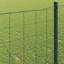 vidaXL Európai Kerítés Zöld 1.6 x 10m PVC-bevonatú vas
