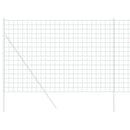 vidaXL Európai Kerítés Zöld 1,6 x 10m PVC-bevonatú vas