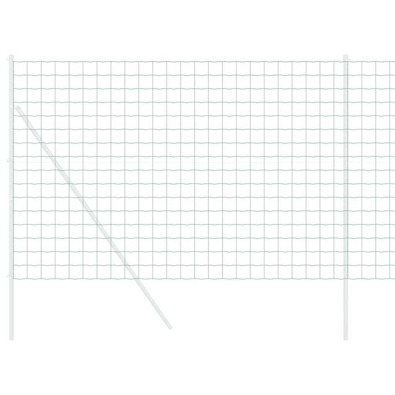 vidaXL Európai Kerítés Zöld 1,6 x 10m PVC-bevonatú vas