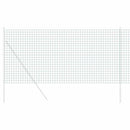 vidaXL Európai Kerítés Zöld 1 x 25 m PVC-bevonatú vas