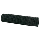 vidaXL Európai Kerítés Zöld 1,2 x 25 m PVC-bevonatú vas