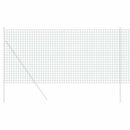 vidaXL Európai Kerítés Zöld 1,2 x 25 m PVC-bevonatú vas