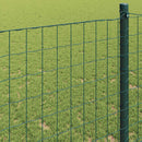 vidaXL Európai Kerítés Zöld 0,4 x 25 m PVC-bevonatú vas