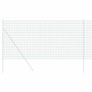 vidaXL Európai Kerítés Zöld 1 x 25m PVC-bevonatú vas