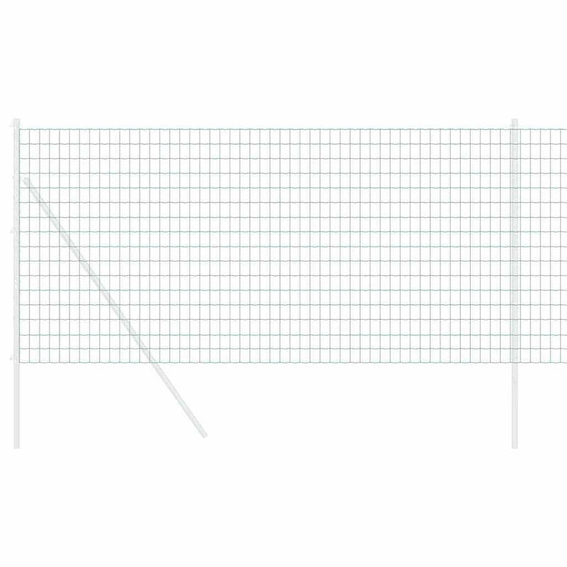 vidaXL Európai Kerítés Zöld 1 x 25m PVC-bevonatú vas