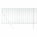 vidaXL Európai Kerítés Zöld 1,2 x 25 m PVC-bevonatú vas
