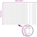 vidaXL Európai Kerítés Zöld 1.2 x 25 m PVC-bevonatú vas