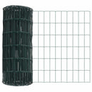 vidaXL Európai Kerítés Zöld 0,4 x 25 m PVC-bevonatú vas