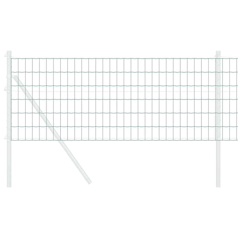 vidaXL Európai Kerítés Zöld 0,6 x 25 m PVC-bevonatú vas
