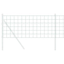 vidaXL Európai Kerítés Zöld 0,4 x 25 m PVC-bevonatú vas