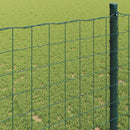 vidaXL Európai Kerítés Zöld 1,4 x 10 m PVC-bevonatú vas