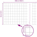 vidaXL Európai Kerítés Zöld 0.4 x 50 m PVC-bevonatú vas