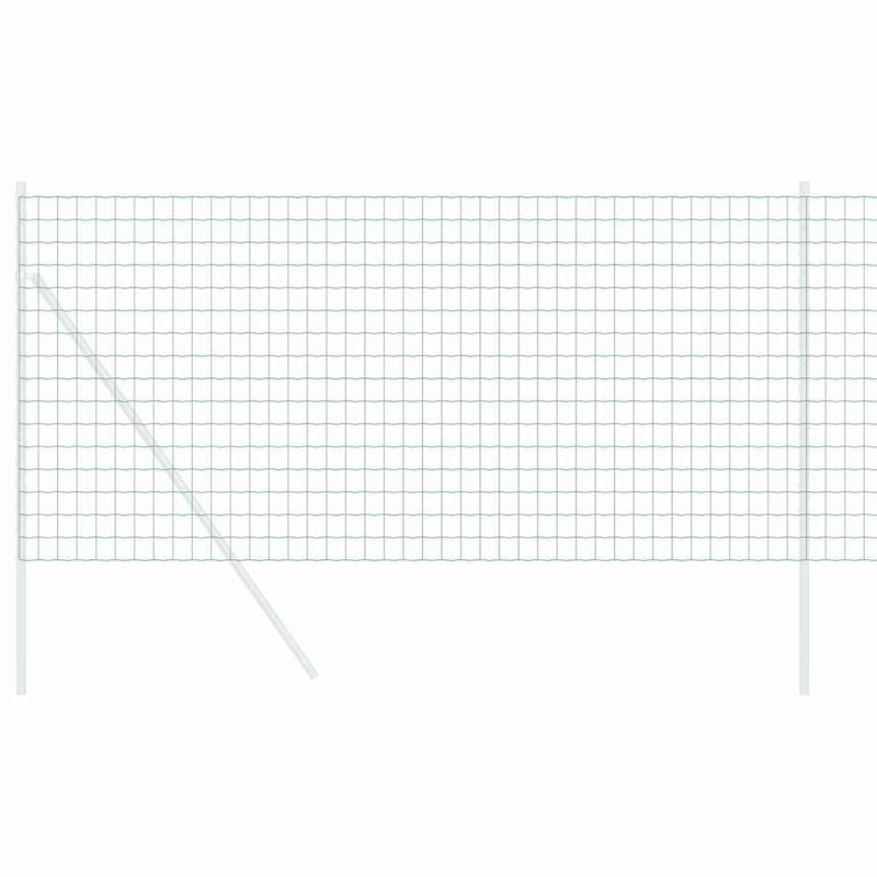 vidaXL Európai Kerítés Zöld 0.6 x 50 m PVC-bevonatú vas