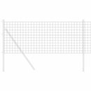 vidaXL Európai Kerítés Szürke 0,8 x 10 m PVC-bevonatú vas