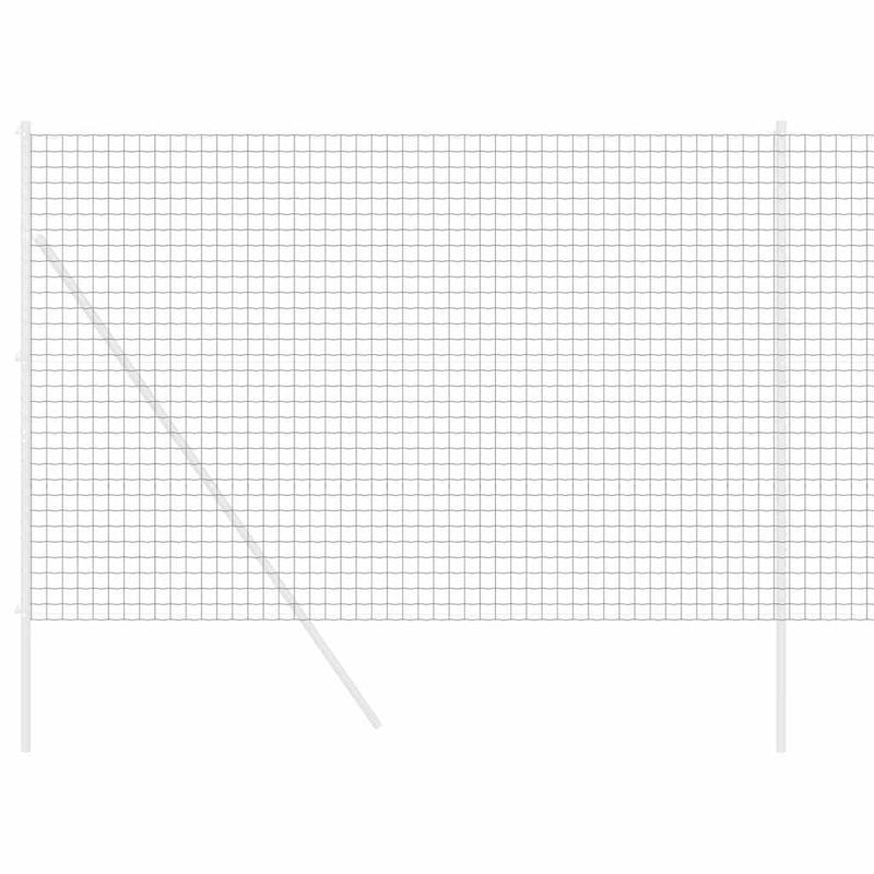 vidaXL Európai Kerítés Szürke 1.6 x 10 m PVC-bevonatú vas