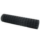 vidaXL Európai Kerítés Szürke 1 x 10 m PVC-bevonatú vas