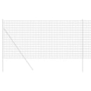 vidaXL Európai Kerítés Szürke 1 x 10 m PVC-bevonatú vas