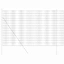 vidaXL Európai Kerítés Szürke 1.5 x 10 m PVC-bevonatú vas