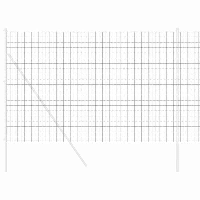 vidaXL Európai Kerítés Szürke 1.6 x 10 m PVC-bevonatú vas