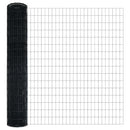 vidaXL Európai Kerítés Szürke 1.5 x 10 m PVC-bevonatú vas