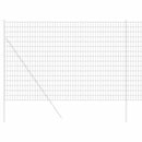 vidaXL Európai Kerítés Szürke 1.5 x 10 m PVC-bevonatú vas